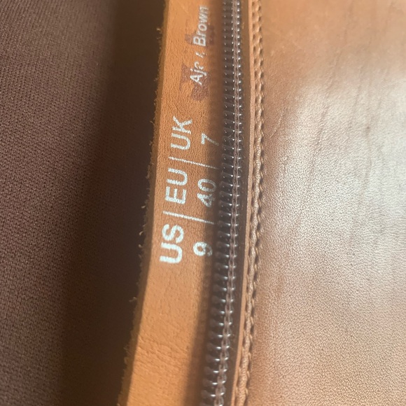 Baldi London Double Zipper Tall Riding Boots‎ Chestnut Women’s 9 Preloved - Picture 9 of 10